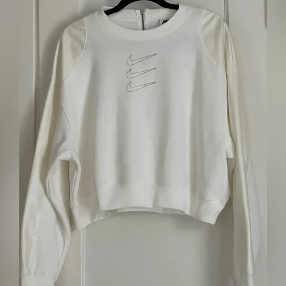 NWT | Nike Women’s Opal Fleece Crew Sweatshirt | ✨ Iridescent Accents | Size L - Picture 5 of 12